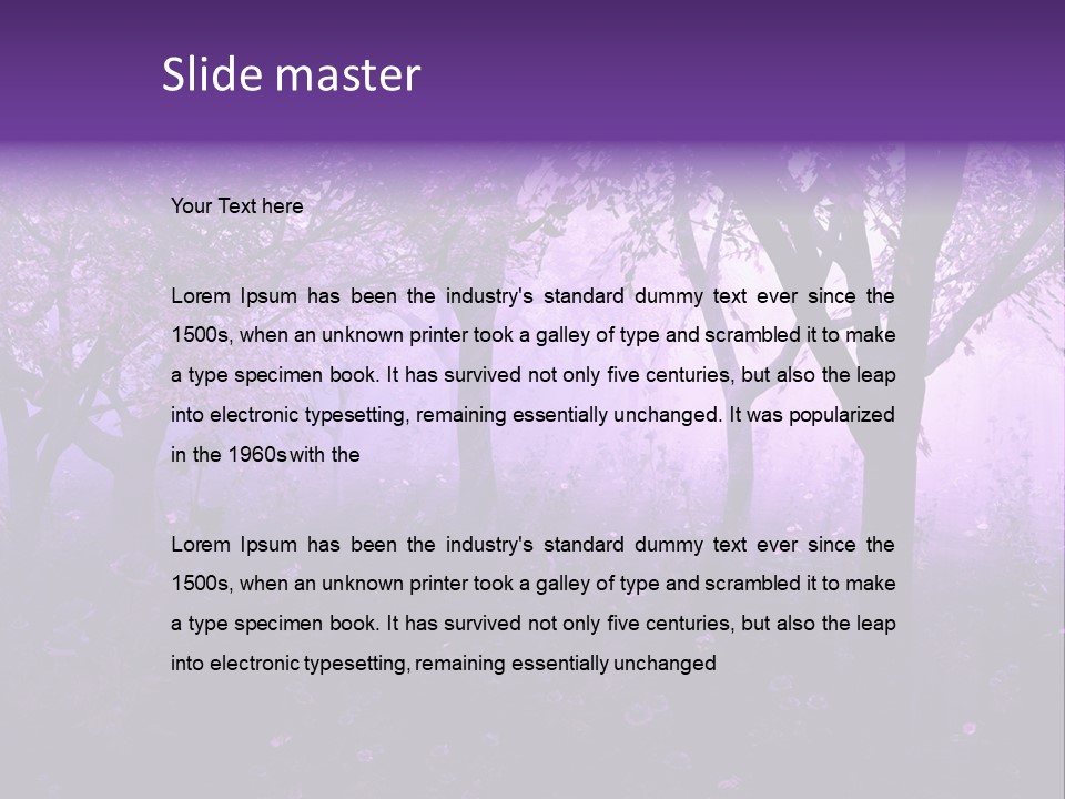 Serene Foggy Hazy PowerPoint Template