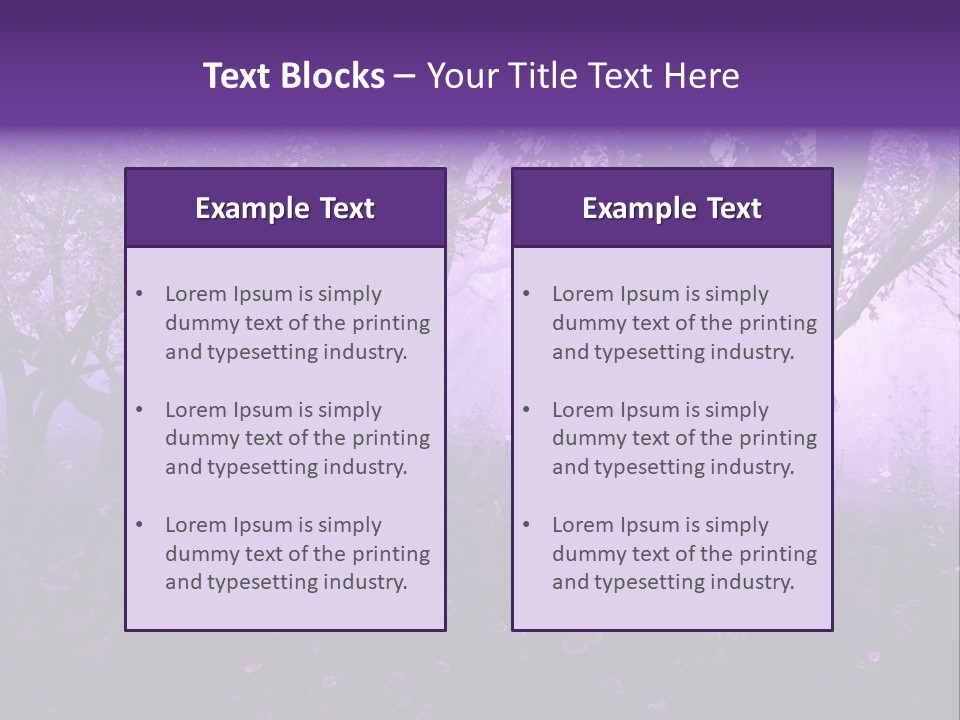 Serene Foggy Hazy PowerPoint Template