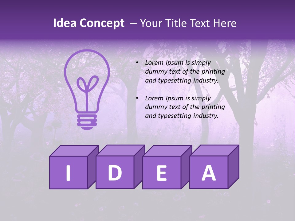 Serene Foggy Hazy PowerPoint Template