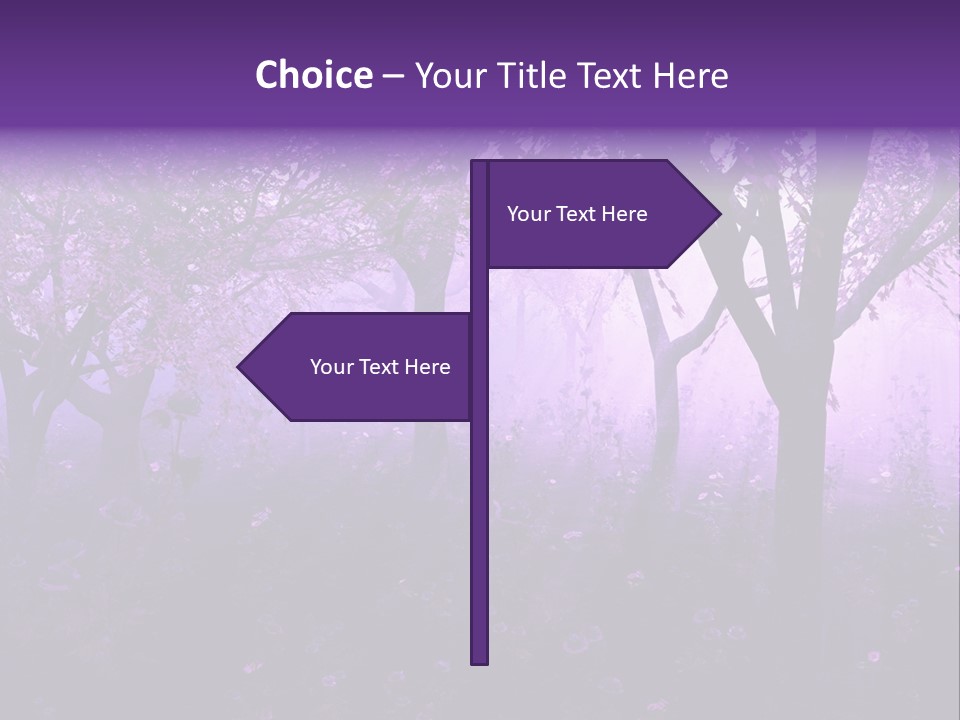 Serene Foggy Hazy PowerPoint Template