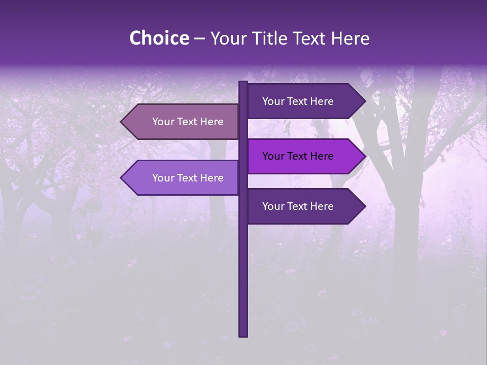 Serene Foggy Hazy PowerPoint Template