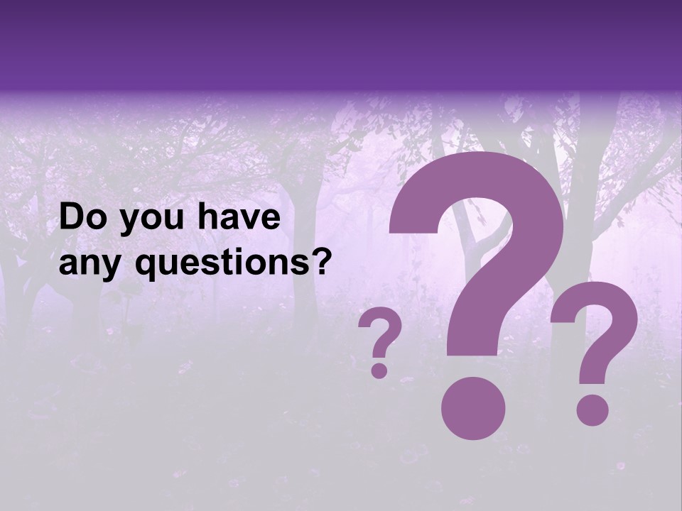 Serene Foggy Hazy PowerPoint Template