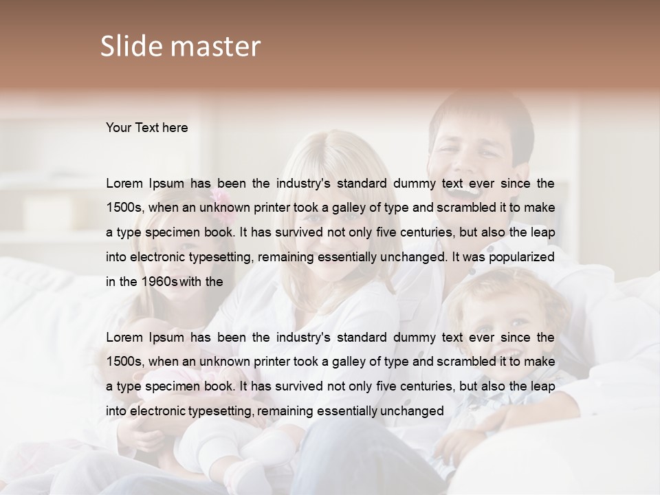 Boy White Female PowerPoint Template