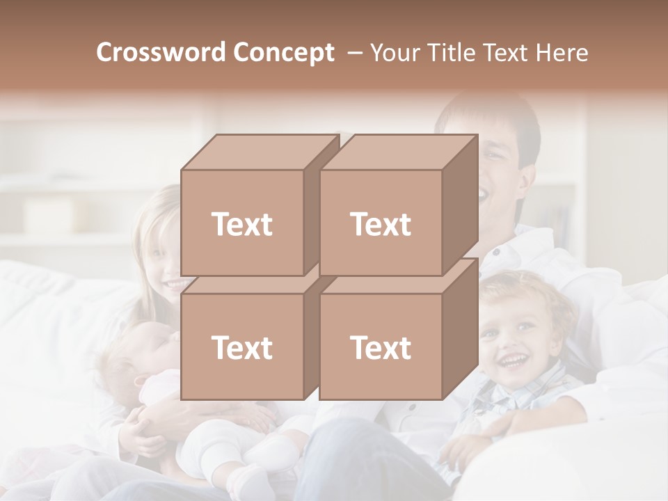 Boy White Female PowerPoint Template