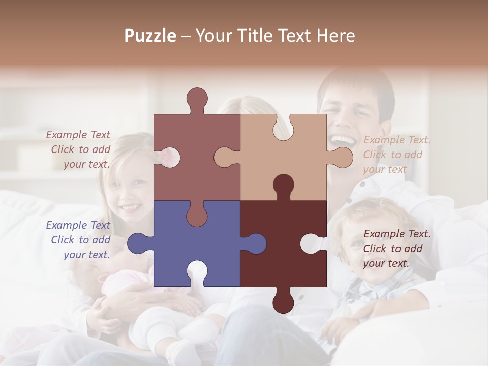 Boy White Female PowerPoint Template