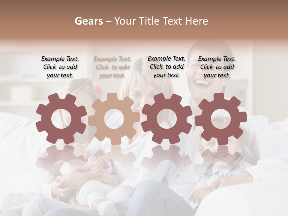 Boy White Female PowerPoint Template
