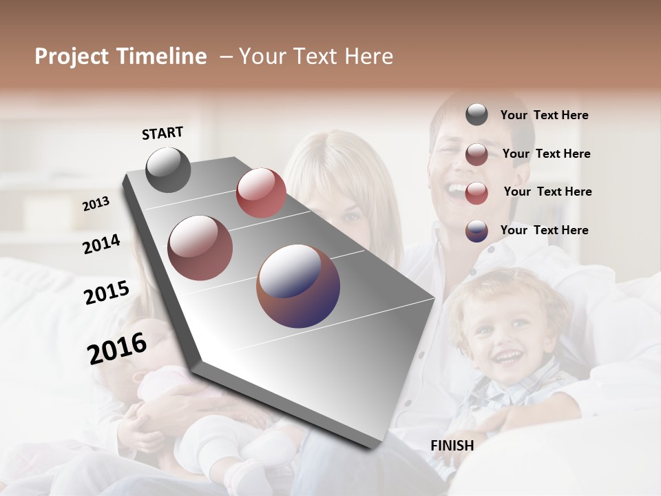 Boy White Female PowerPoint Template