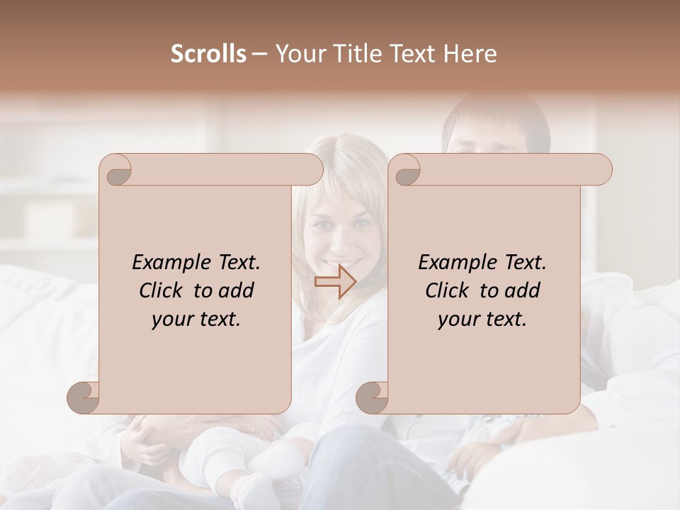 Boy White Female PowerPoint Template