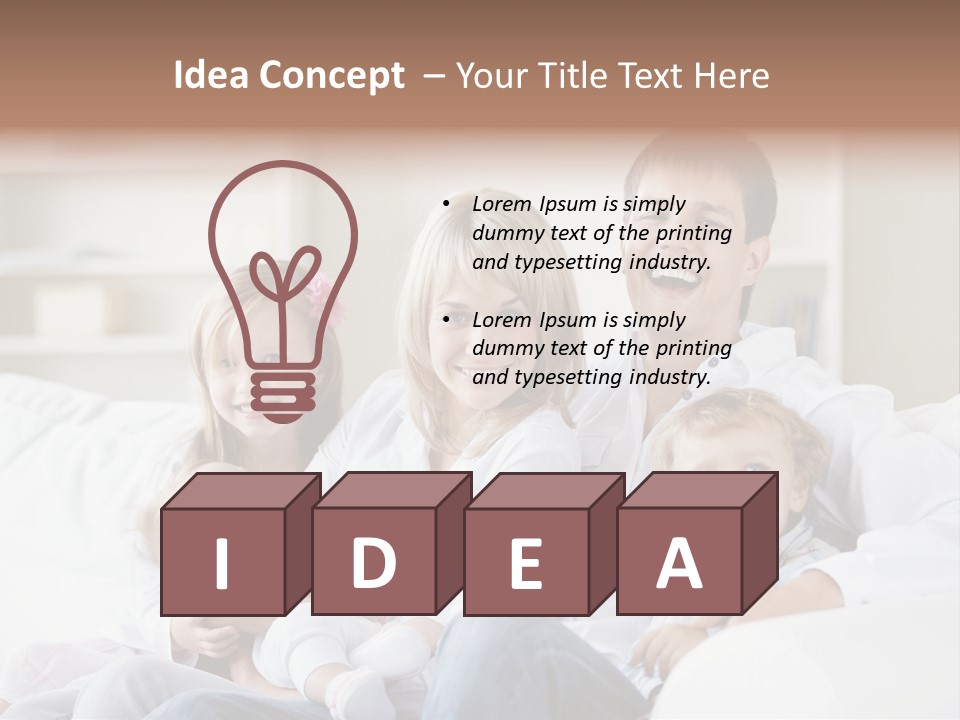 Boy White Female PowerPoint Template