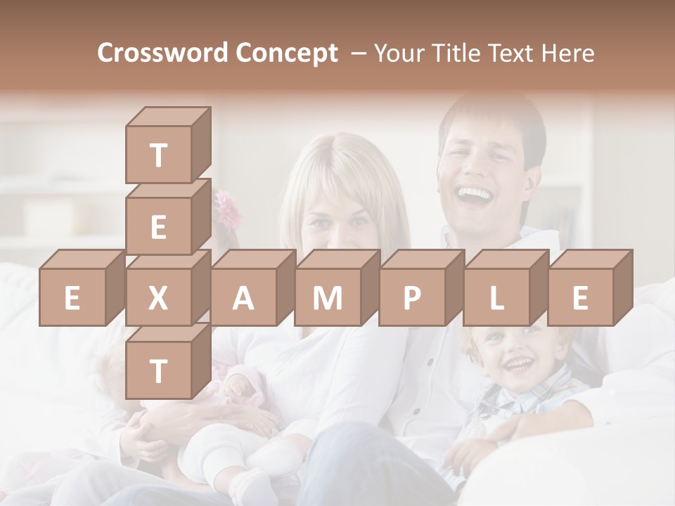 Boy White Female PowerPoint Template