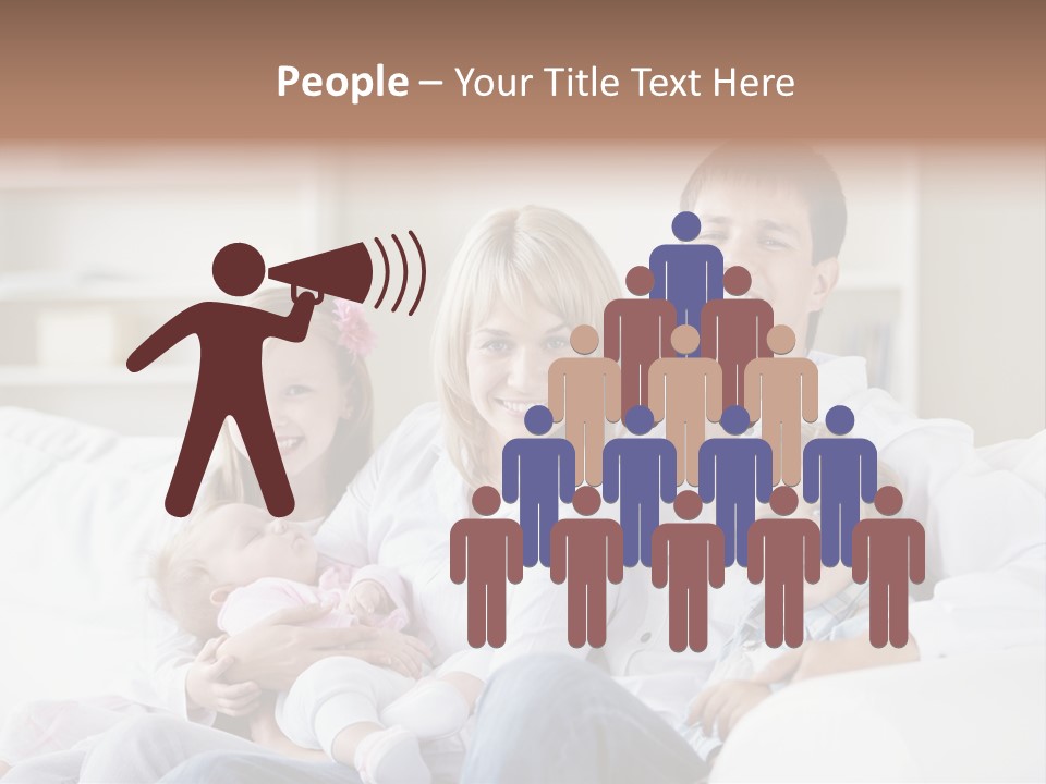 Boy White Female PowerPoint Template