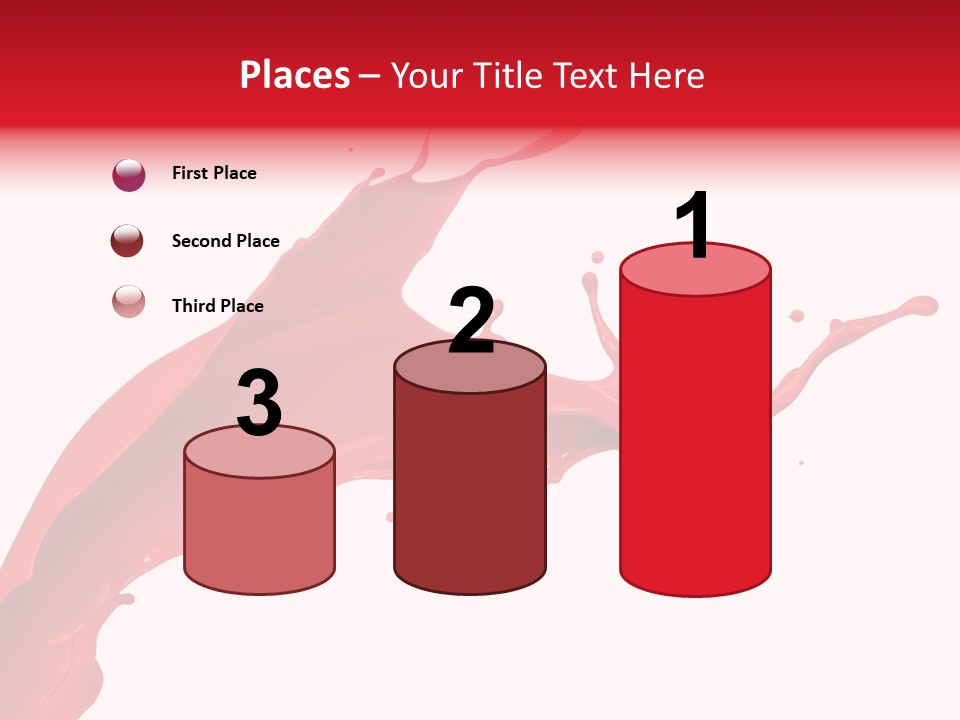 Motion White Background Liquid PowerPoint Template