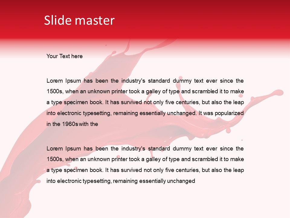 Motion White Background Liquid PowerPoint Template