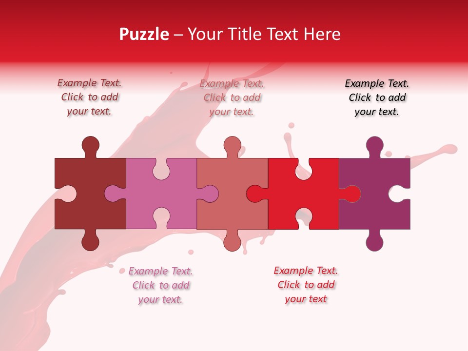 Motion White Background Liquid PowerPoint Template