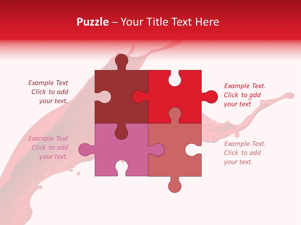 Motion White Background Liquid PowerPoint Template