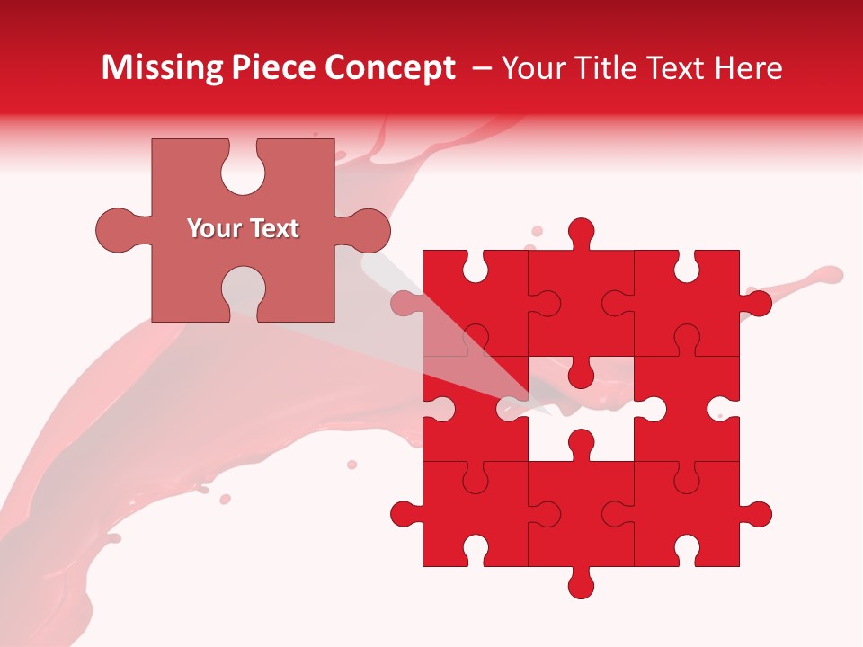 Motion White Background Liquid PowerPoint Template