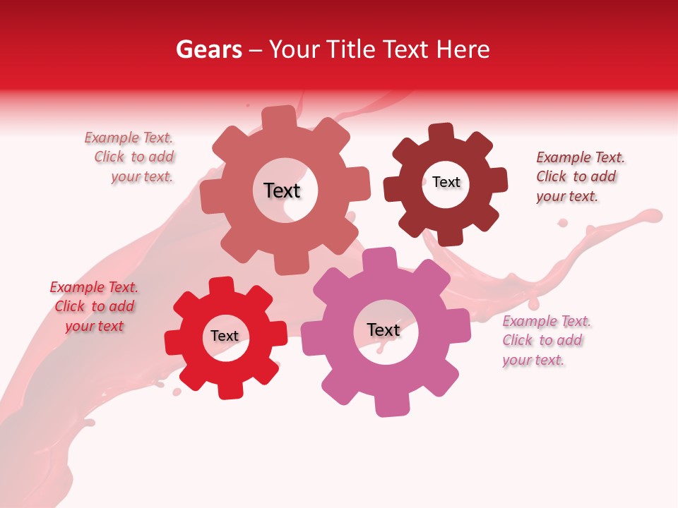 Motion White Background Liquid PowerPoint Template