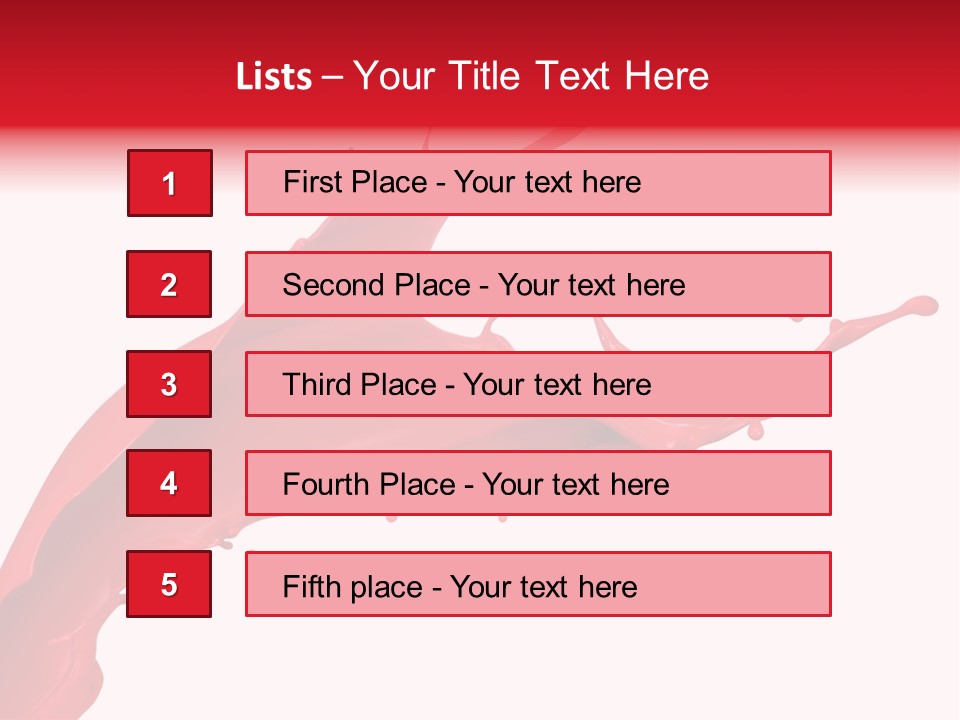 Motion White Background Liquid PowerPoint Template