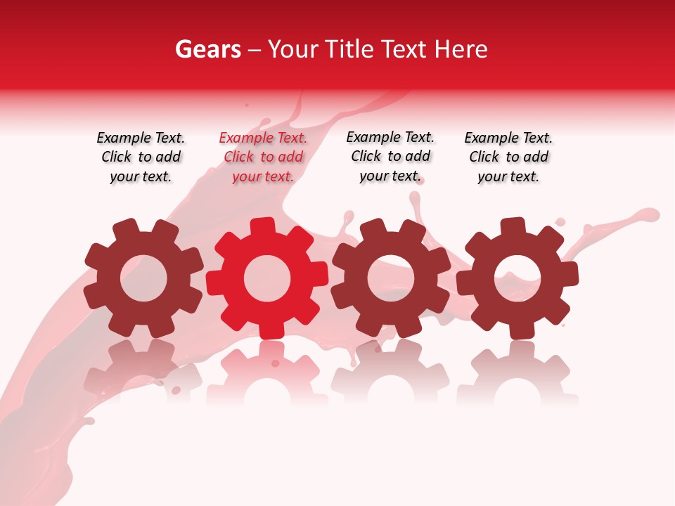 Motion White Background Liquid PowerPoint Template