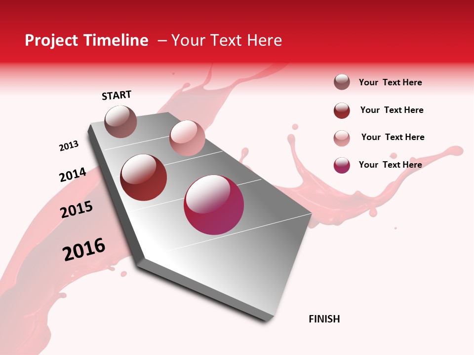 Motion White Background Liquid PowerPoint Template