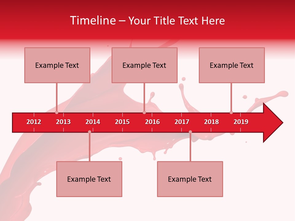 Motion White Background Liquid PowerPoint Template