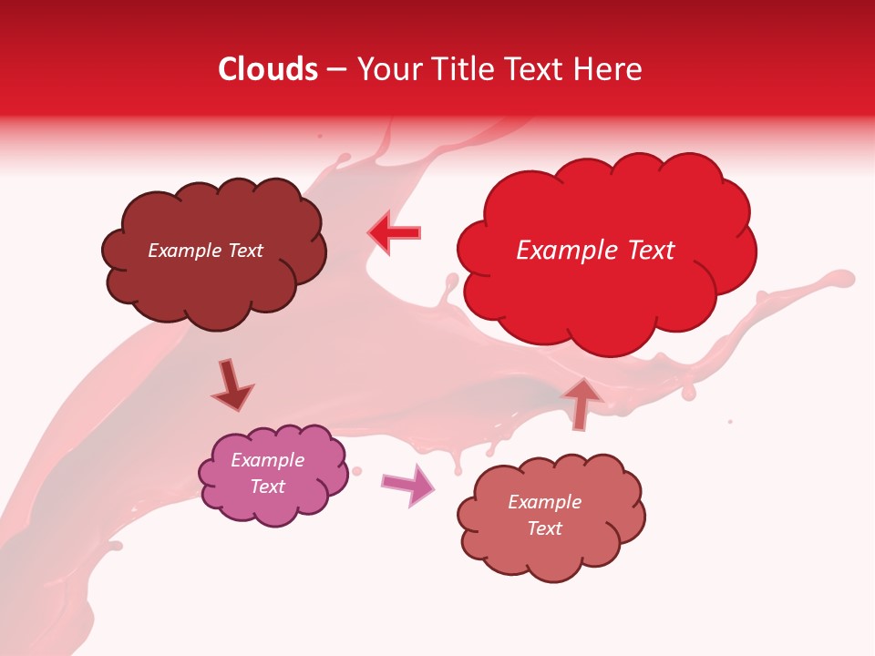 Motion White Background Liquid PowerPoint Template
