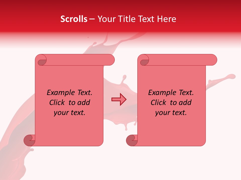 Motion White Background Liquid PowerPoint Template