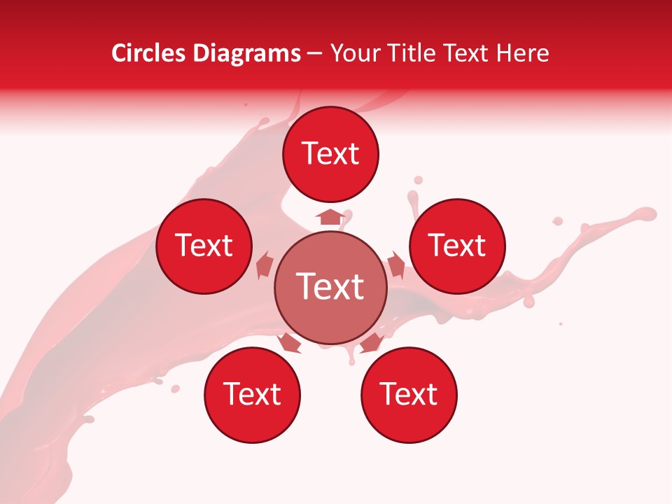 Motion White Background Liquid PowerPoint Template