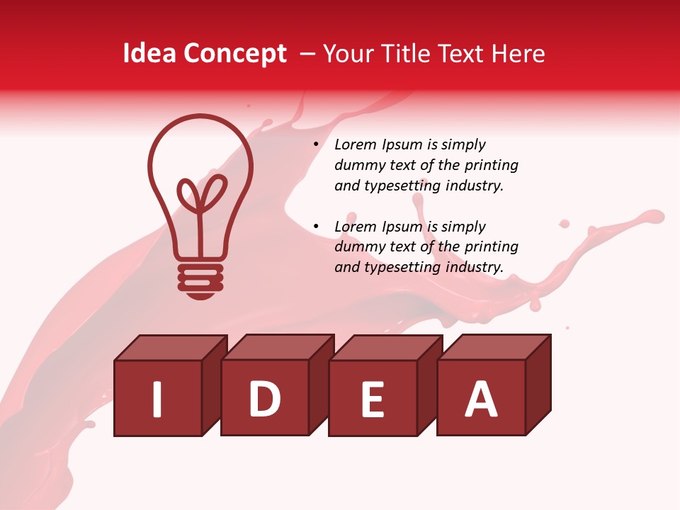 Motion White Background Liquid PowerPoint Template