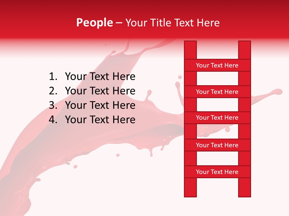 Motion White Background Liquid PowerPoint Template