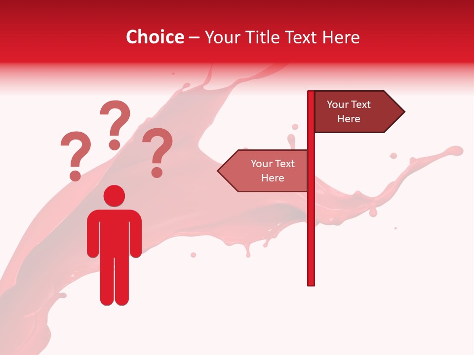 Motion White Background Liquid PowerPoint Template