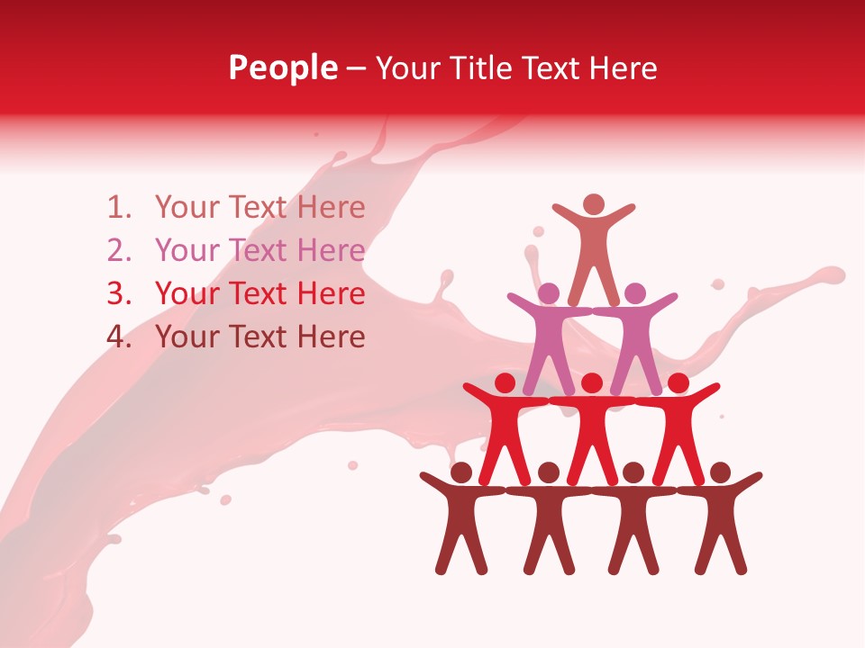 Motion White Background Liquid PowerPoint Template