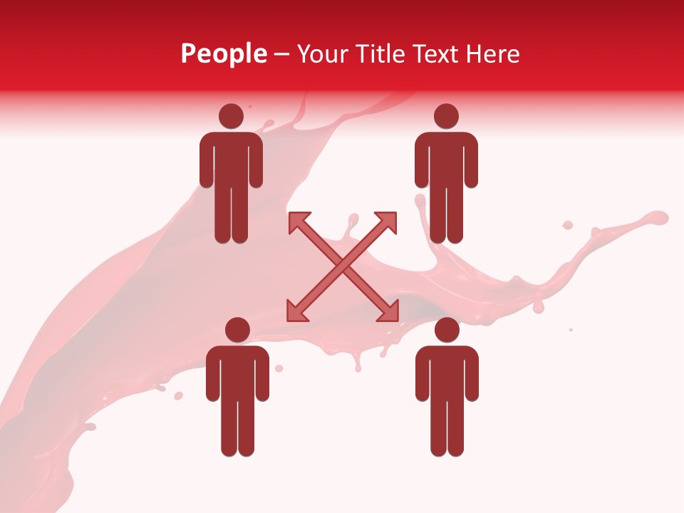 Motion White Background Liquid PowerPoint Template