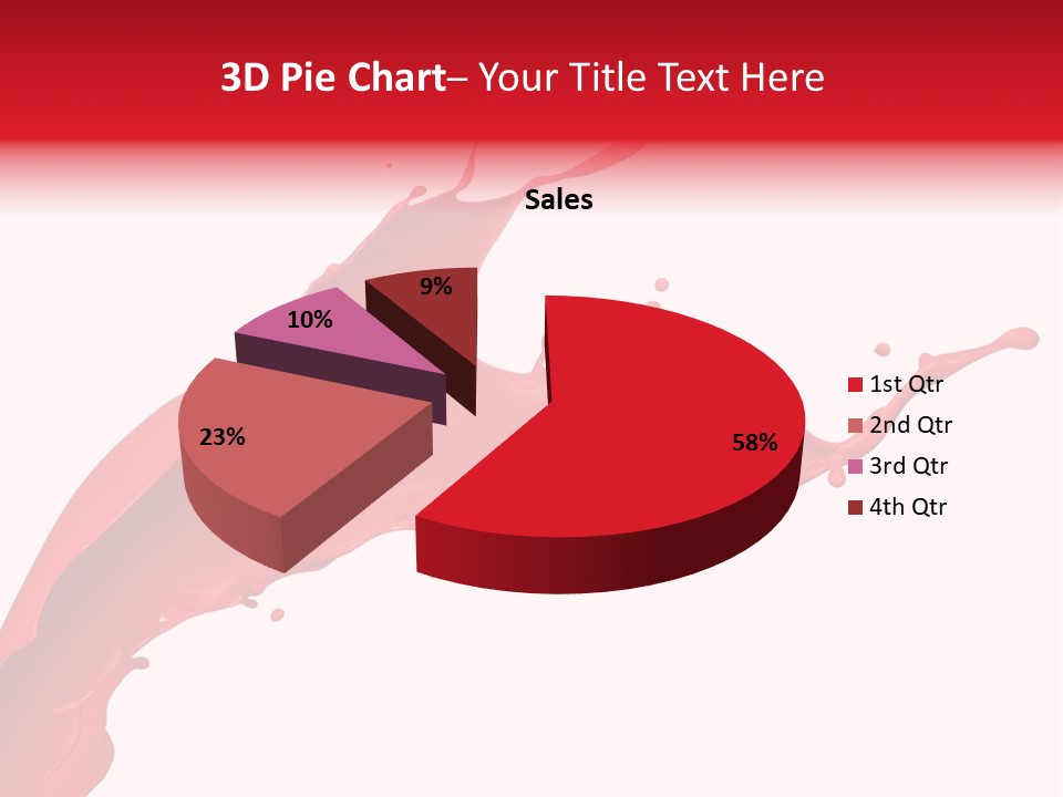 Motion White Background Liquid PowerPoint Template
