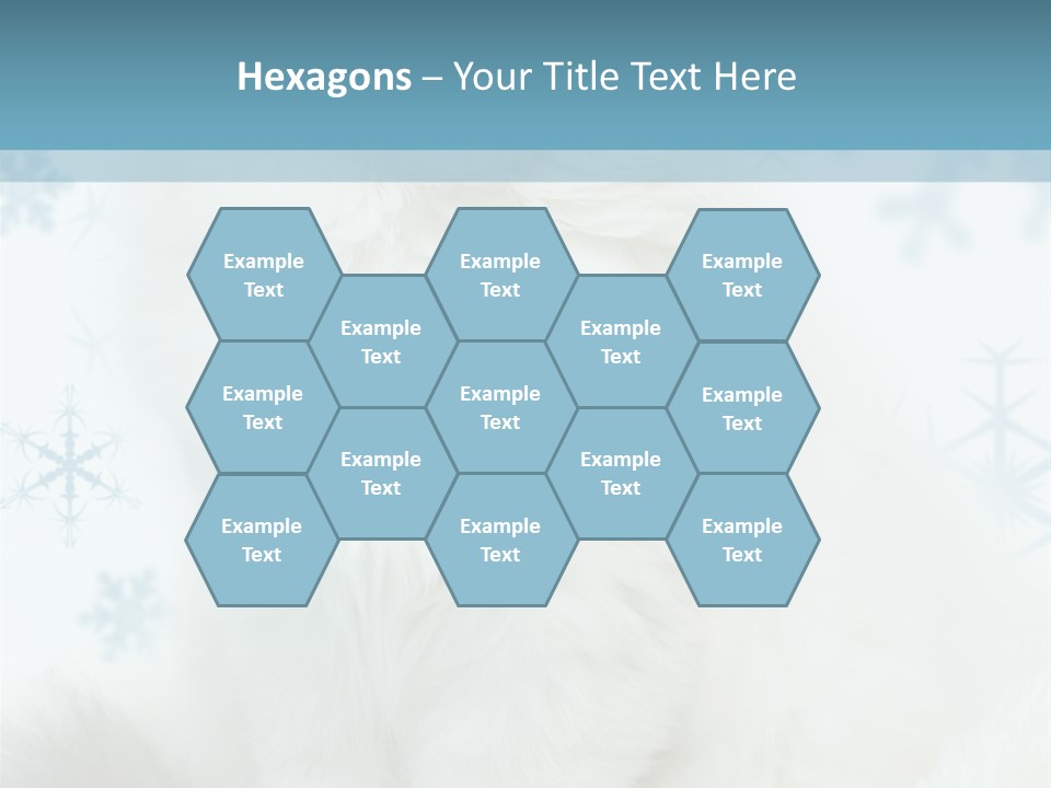 Kitten Pampered Snowflakes PowerPoint Template