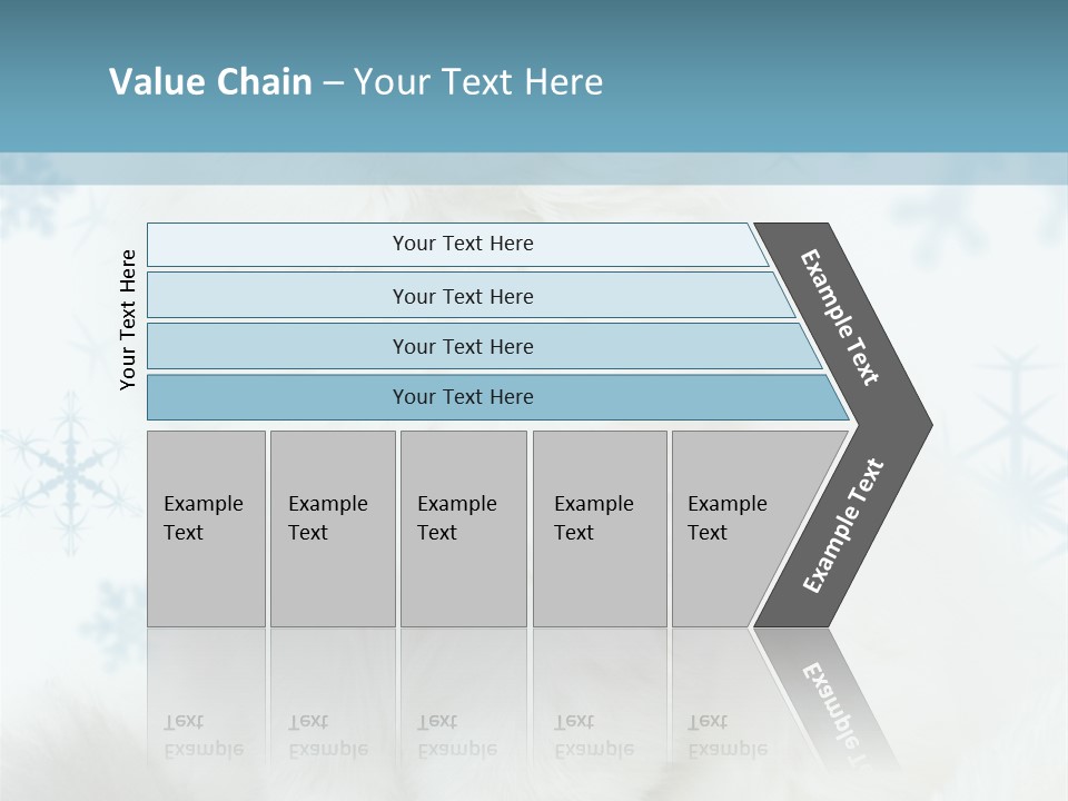 Kitten Pampered Snowflakes PowerPoint Template