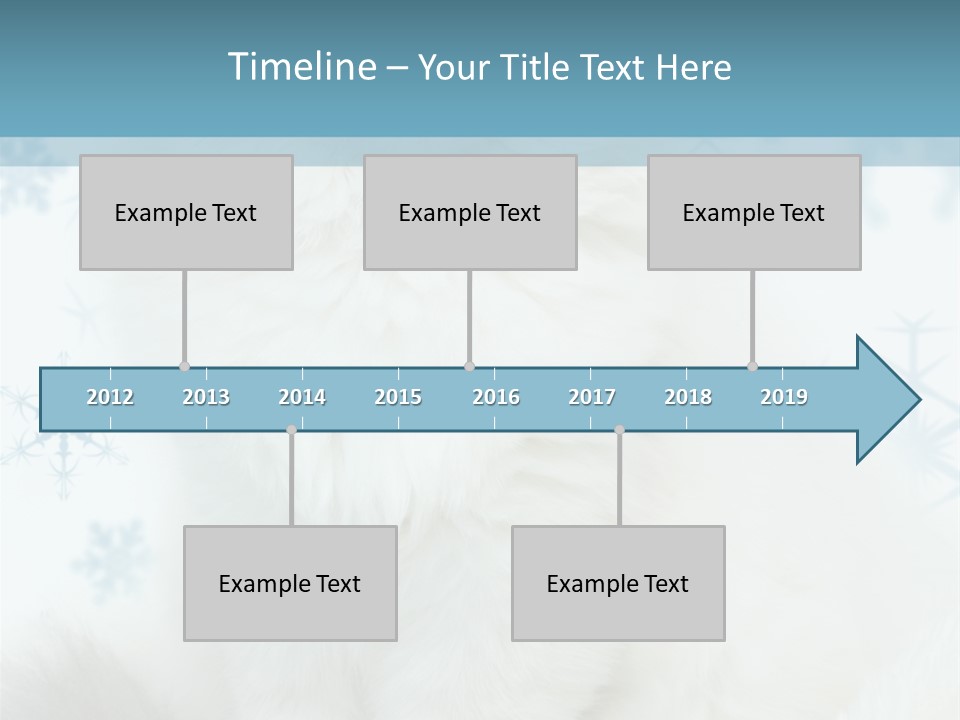 Kitten Pampered Snowflakes PowerPoint Template