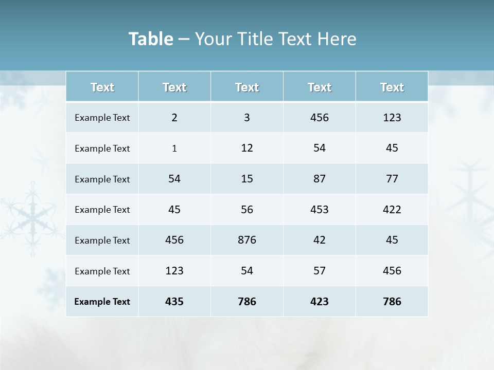 Kitten Pampered Snowflakes PowerPoint Template