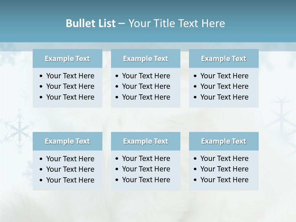 Kitten Pampered Snowflakes PowerPoint Template