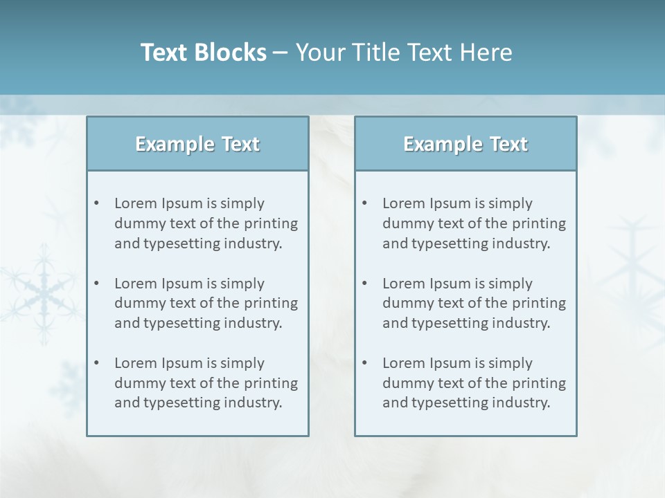 Kitten Pampered Snowflakes PowerPoint Template