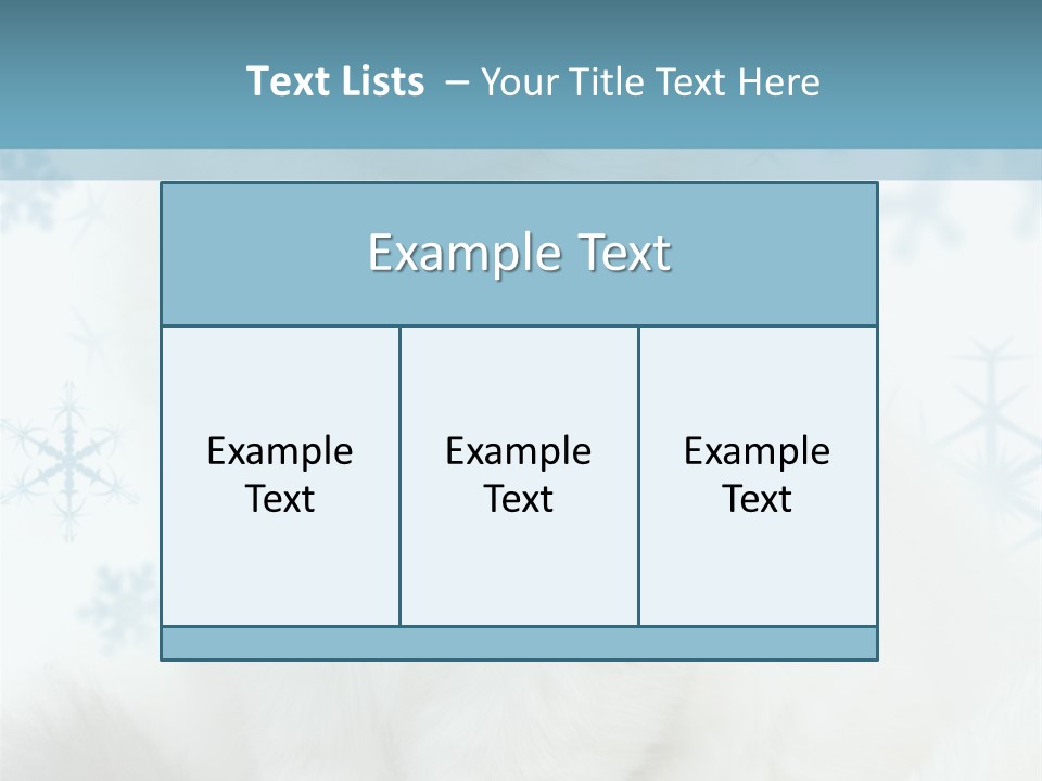Kitten Pampered Snowflakes PowerPoint Template