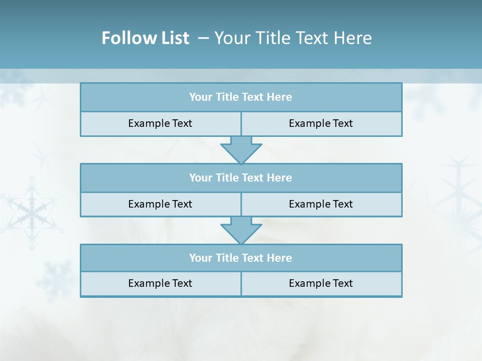 Kitten Pampered Snowflakes PowerPoint Template