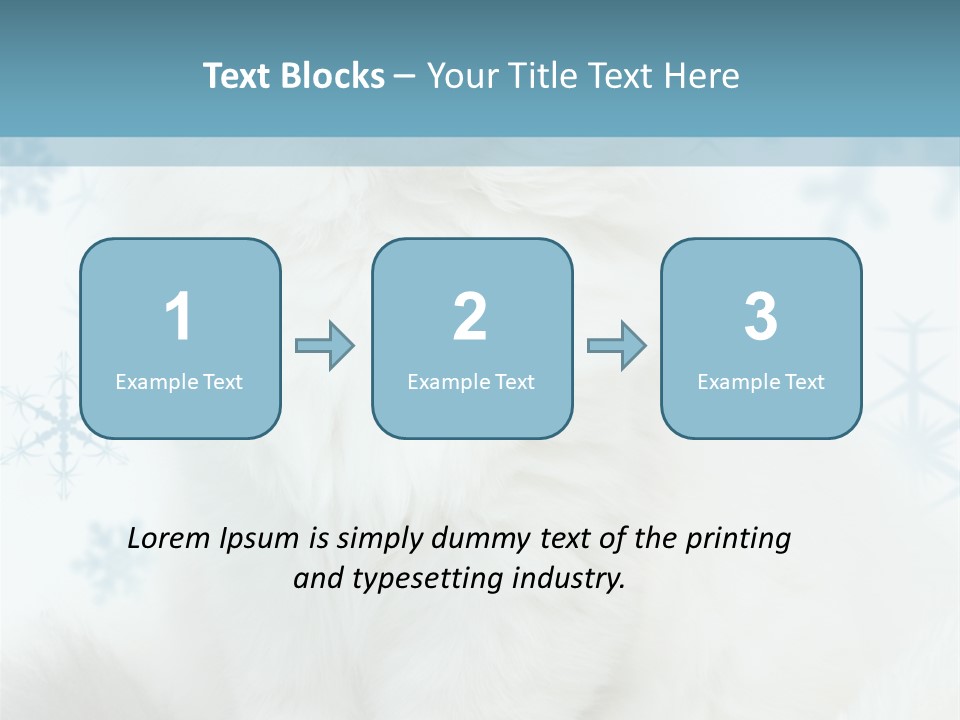 Kitten Pampered Snowflakes PowerPoint Template