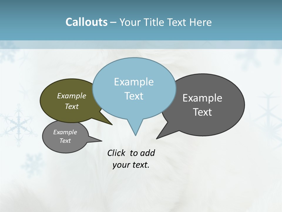 Kitten Pampered Snowflakes PowerPoint Template