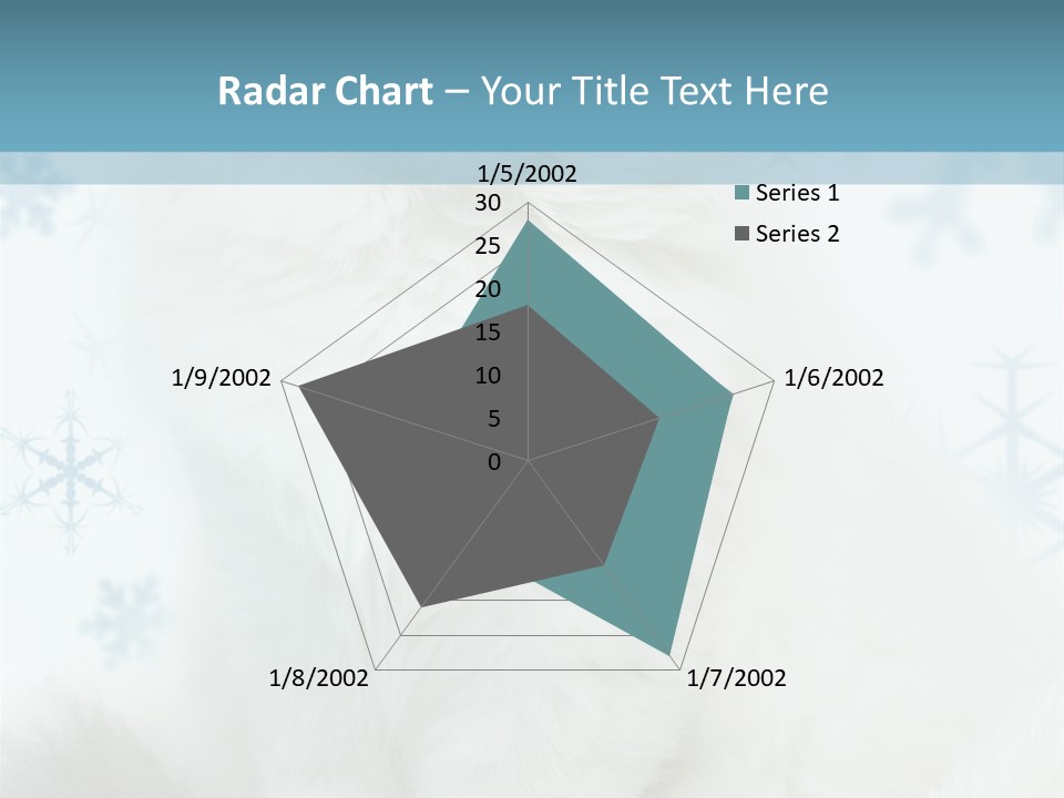 Kitten Pampered Snowflakes PowerPoint Template