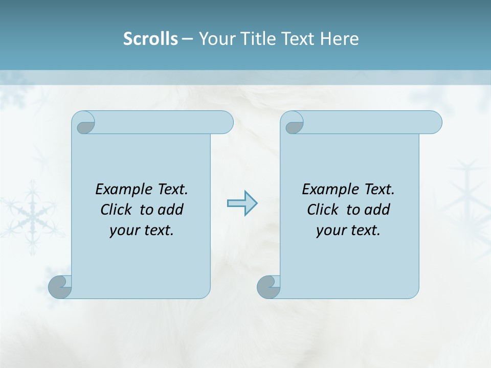 Kitten Pampered Snowflakes PowerPoint Template