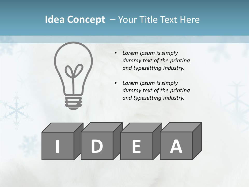 Kitten Pampered Snowflakes PowerPoint Template