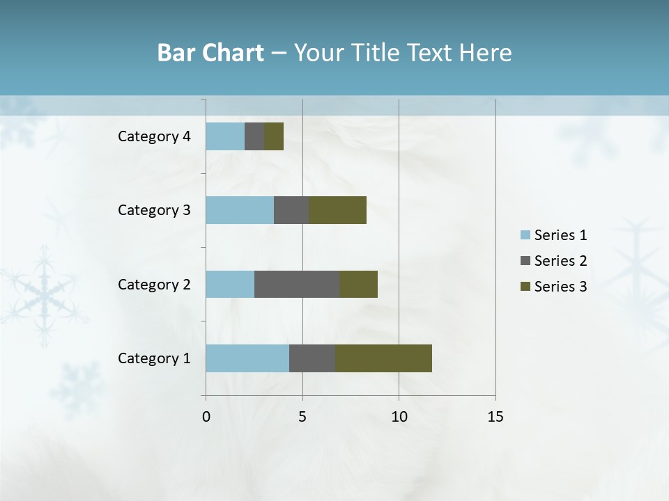 Kitten Pampered Snowflakes PowerPoint Template