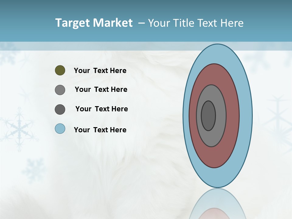 Kitten Pampered Snowflakes PowerPoint Template