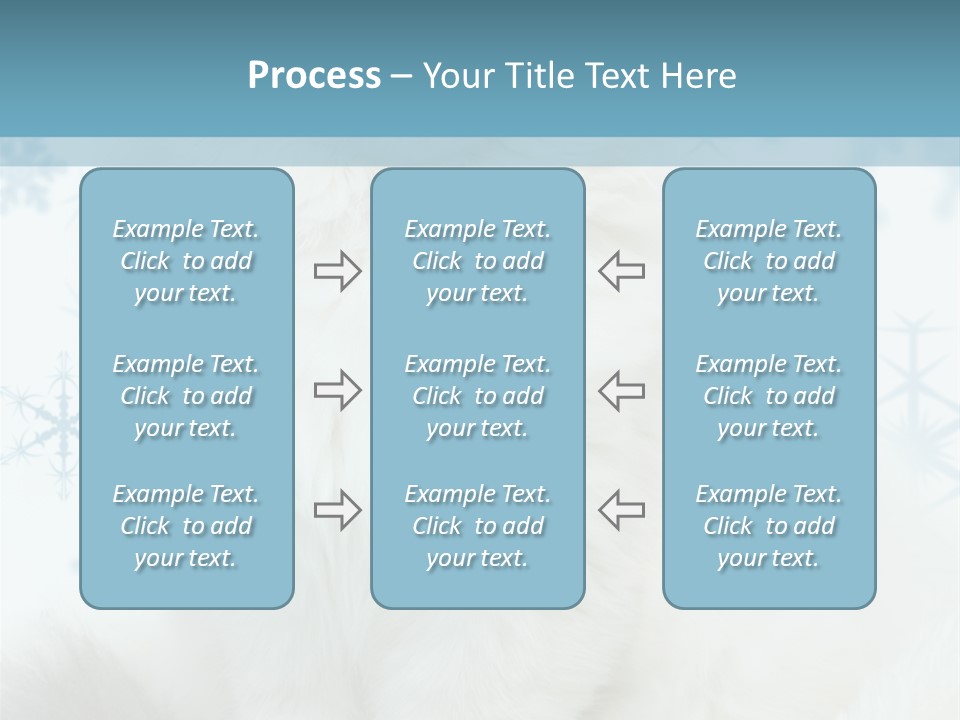 Kitten Pampered Snowflakes PowerPoint Template